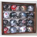 Custom wood Football Helmet Display Case Display Boxes with Removable